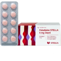 FELODIPINE STELLA 5mg retard(H/100v)-VN     KĐ
