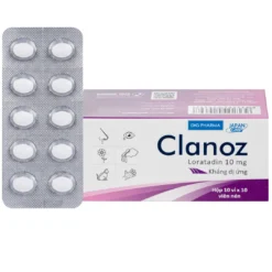 Clanoz (Loratadin 10 mg) Hộp/10 Vỉ x 10 Viên nén         TY