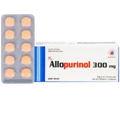 Allopurinol 300mg Hộp/2 Vỉ x 10 Viên Nén Domesco     TY