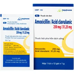 Amoxicillin & Clavulanic Acid 875/125mg Hộp/14 viên