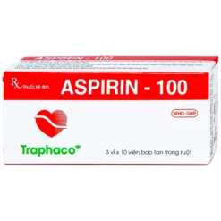 Aspirin 100mg Traphaco Hộp 3 Vỉ x 10 Viên