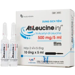 Atileucine inj 500mg/5ml Hộp/2 Vỉ x 5 Ống x 5 ml
