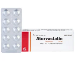 Atorvastatin 20mg TV Hộp 3 vỉ x 10 viên     KĐ