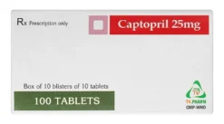 Captopril 25 Mg TV Pharm Hộp/10 Vỉ X 10 Viên