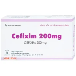 Cefixim 200mg CLong Hộp/10 Vỉ x 10 Viên BP