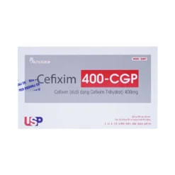 Cefixim 400 - CGP Hộp/1 Vỉ x 10 Viên Nén Dài