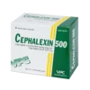 Cephalexin 500 mg CLong Hộp/10 vỉ x 10  Viên