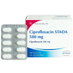 CIPROFLOXACIN DNA 500 MG HỘP/10 VỈ X  10 VIÊN   KS