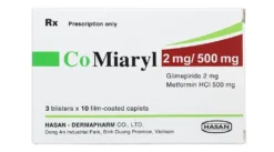 CoMiaryl 2mg/500mg Hộp/3 vỉ x 10 viên