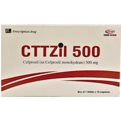CTTZil 500 (Cefprozil ) Hộp/1 Vỉ x 10 Viên