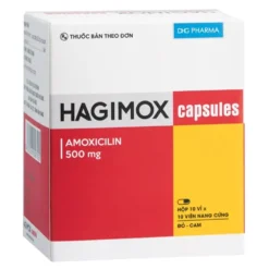 Hagimox 500 mg Hộp/10 Vỉ x 10 Viên Nang       TY