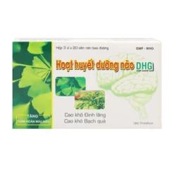 Hoạt Huyết Dưỡng Não DHG Hộp/3 Vỉ x 20 Viên       TY