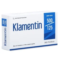 Klamentin 500/125 Hộp/3 Vỉ x 4 Viên       TY