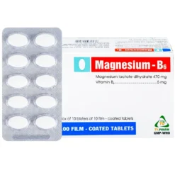 Magnesium B6 CLong Hộp/10 vỉ x 10 viên