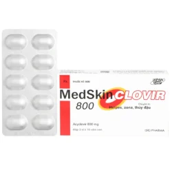 MedSkin Clovir 800 DHG  Hộp 3 Vỉ x 10 Viên       TY