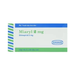 Miaryl 2mg (Glimepiride) Hộp/10 Vỉ x 10 Viên      KĐ