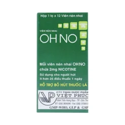 OHNO Hộp/1 Lọ x 12 Viên Nén Nhai