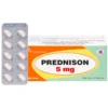 Prednison 5 Mg Enlie Hộp/10 Vỉ x 10 Viên Nén    KĐ