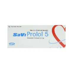 Savi prolol 5 Hộp/3 Vỉ x 10 Viên
