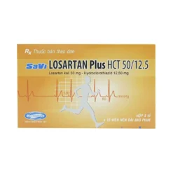 Savi Losartan plus HCL 50/12.5 Hộp/3 Vỉ x 10 Viên