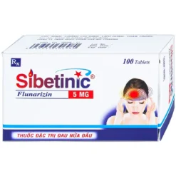 Sibetinic (Flunarizine) Hộp/100 viên
