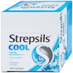 Strepsils Cool Hộp 50 gói x 2 viên