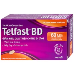 Telfast BD 60 mg Hộp/3 Vỉ x 10 Viên Nén