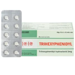 Trihexyphenidyl 2mg Hộp/5 vỉ x 20 viên