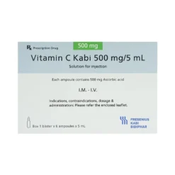 Vitamin C Kabi 500 mg/5 ml Hộp/6 Ống