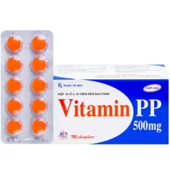 Vitamin PP 500 mg Usa Hộp/10 Vỉ x 10 Viên