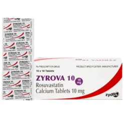 Zyrova 10mg (Rosuvastatin ) Hộp/10 vỉ x 10 viên    KĐ