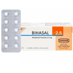 Bihasal 2.5 (Bisoprolol) Hộp/5 Vỉ x 10 Viên