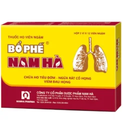 Thuốc Ho Viên Ngậm Bổ Phế Nam Hà Hộp/2 Vỉ x 12 Viên