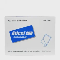 Aticef 250mg  Hộp 24 gói x 1.5g      KĐ