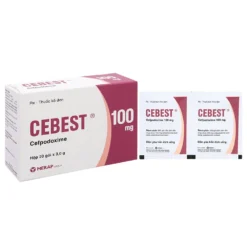 Cebest 100mg (Cefpodoxime) Hộp/20 Gói x 3g     KĐ