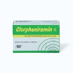 Clorpheniramin 4mg HG Hộp/10 Vỉ x 20 Viên Nén Dài       TY