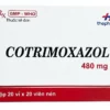 Cotrimoxazol 480mg Thanh Hóa Hộp/20 Vỉ x 20 Viên Nén     TY
