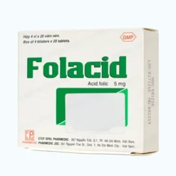 Folacid 5mg Pharmedic Hộp/ 4 vỉ x 20 viên