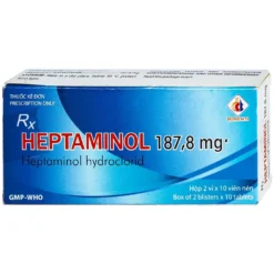 Heptaminol 187.8 mg Hộp/2 Vỉ x 10 Viên Nén