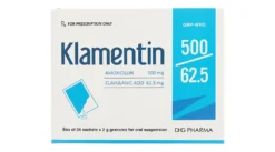 Klamentin 500/62.5 Hộp/24 Gói x 2 G       KĐ