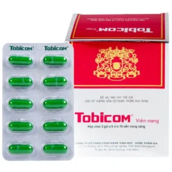 Tobicom Hộp/3 Gói x 6 Vỉ x 10 Viên Nang Cứng